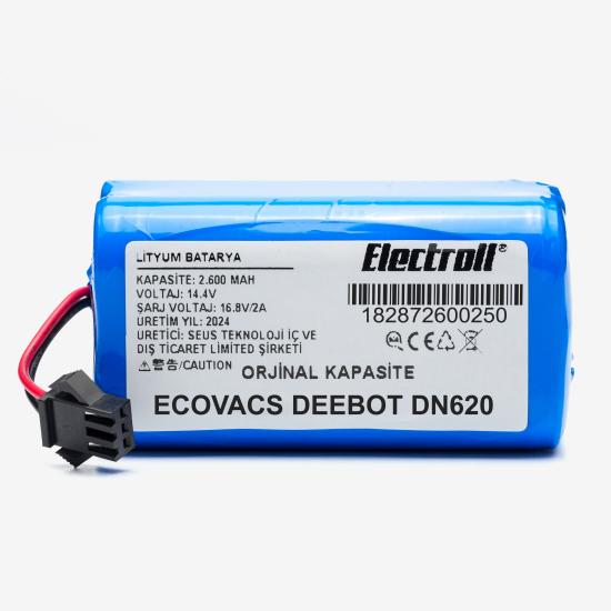Ecovacs Deebot DN620 (Orjinal Kapasite) 2600mAh Robot Süpürge Bataryası